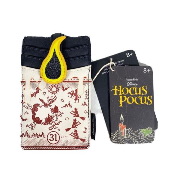 NWT! Loungefly Disney Hocus Pocus Black Flame Candle Crossbody & Wallet Set - Picture 7 of 10